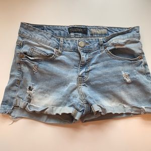Aeropostale Distressed Denim Shorty Shorts - 4